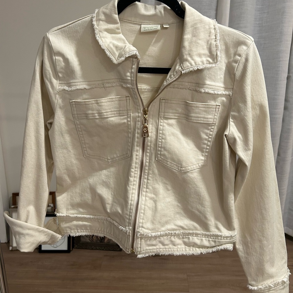 Spartina 449 Cream Jean Jacket
